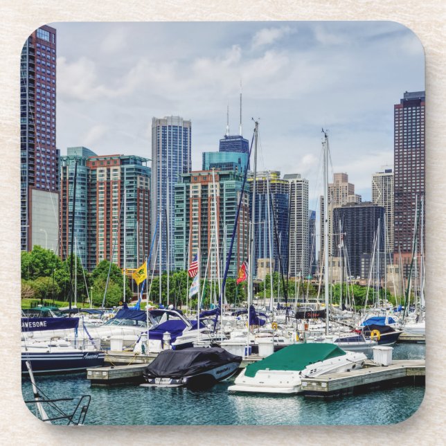 Dessous-de-verre Port de Chicago (Devant)