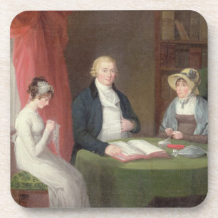 Dessous-de-verre Portrait de groupe à un Tableau de salon (l'huile