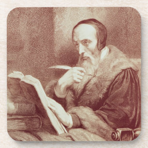 Dessous-de-verre Portrait de Jean Calvin (1509-1564) (gravure)