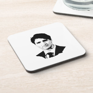 Dessous-de-verre Portrait de Justin Trudeau