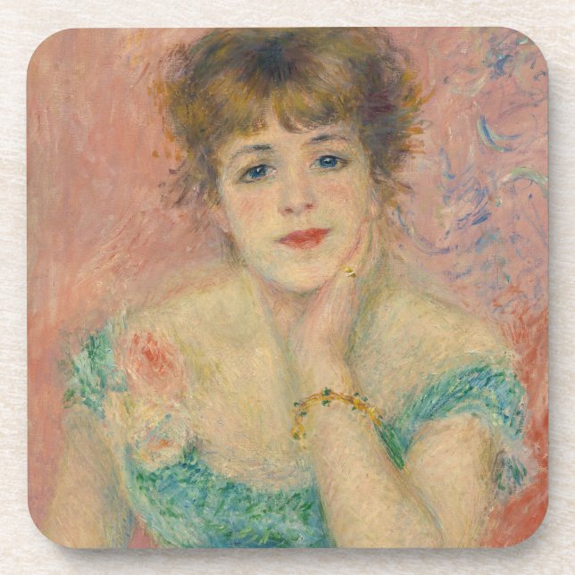 Dessous-de-verre Portrait de l'actrice Jeanne Samary, Auguste Renoi (Devant)