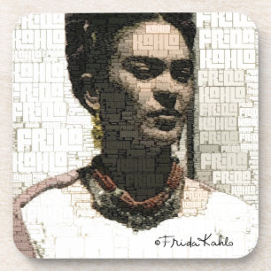 Dessous-de-verre Portrait de textile de Frida Kahlo
