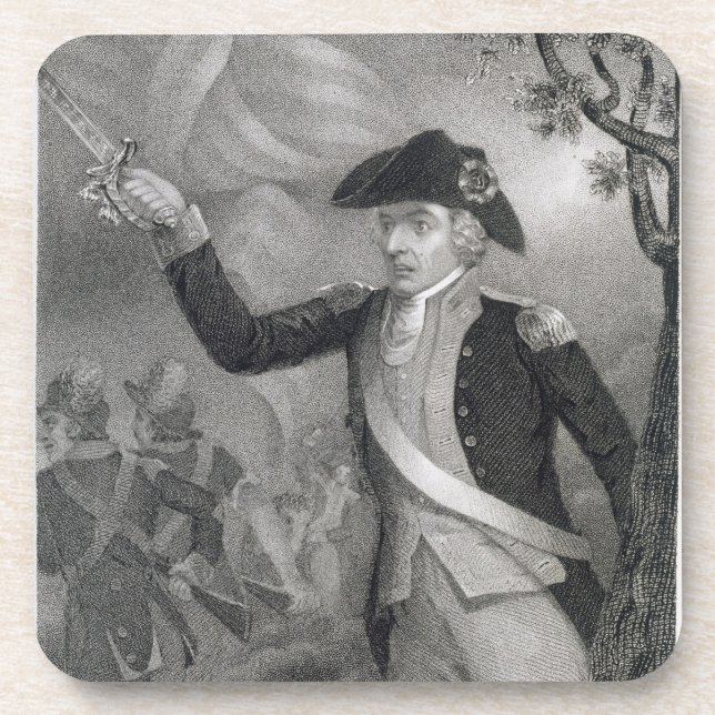 Dessous-de-verre Portrait du Général Francis Marion à la bataille o (Devant)