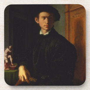Dessous-de-verre Portrait d'un jeune homme, c.1532-40 (huile sur le