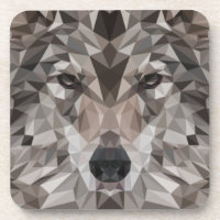 Portrait géométrique Wolf Lone