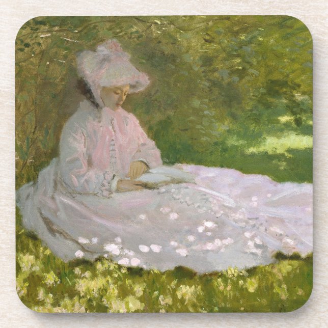 Dessous-de-verre Portrait impressionniste de printemps, Claude Mone (Devant)