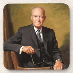 Dessous-de-verre Portrait officiel de Dwight Eisenhower à la Maison
