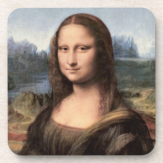 Dessous-de-verre Portrait/peinture de Mona Lisa (Devant)