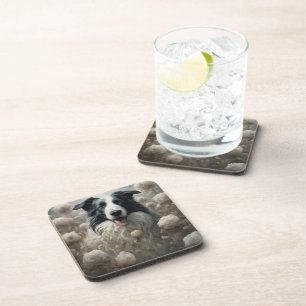 Dessous-de-verre Portraits de race de chien fleur 12