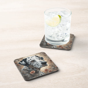 Dessous-de-verre Portraits de race de chien fleur 3