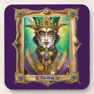 Dessous-de-verre Portraits du Royaume de Mardi Gras - Le Roi