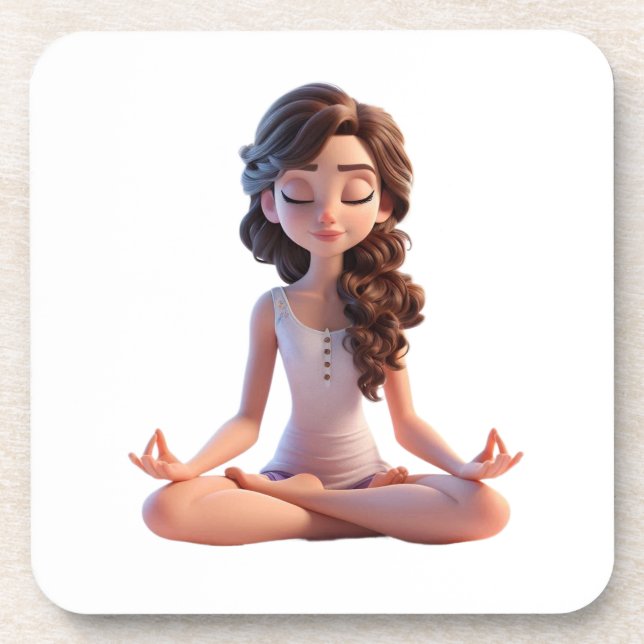 Dessous-de-verre Pose de yoga (Devant)