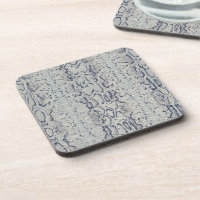 Poster de animal de peau de serpent gris et bleu