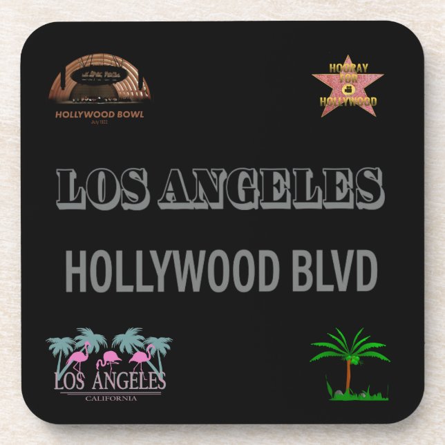 Dessous-de-verre Poster Hollywood Blvd. Dessous-de-verres (Devant)