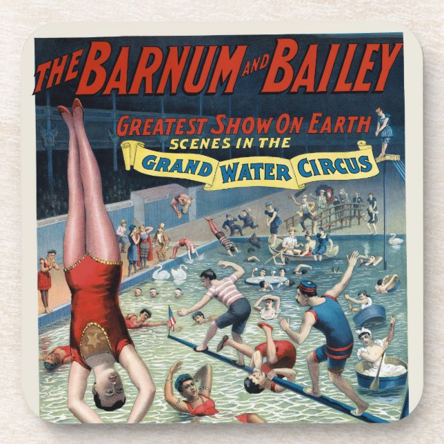 Dessous-de-verre Poster vintage Barnum & Bailey Circus (Devant)