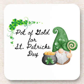 Dessous-de-verre Pot of Gold for St Patricks Day on a 