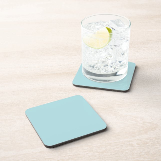 Dessous-de-verre Poudre Bleu B0E0E6 Conception couleur solide (Côté Droit)