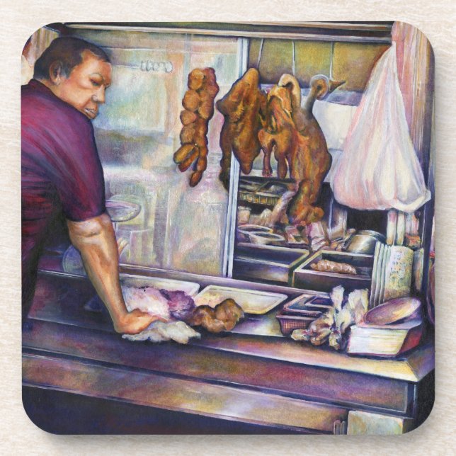 Dessous-de-verre Poulet baisé au soleil, Singapour (Devant)