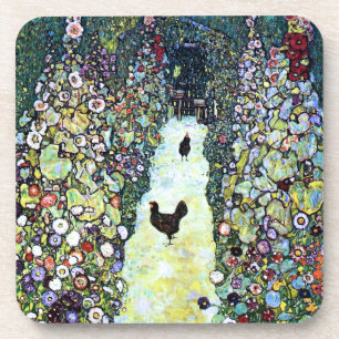 Dessous-de-verre Poulet de Klimpt dans le collet du jardin