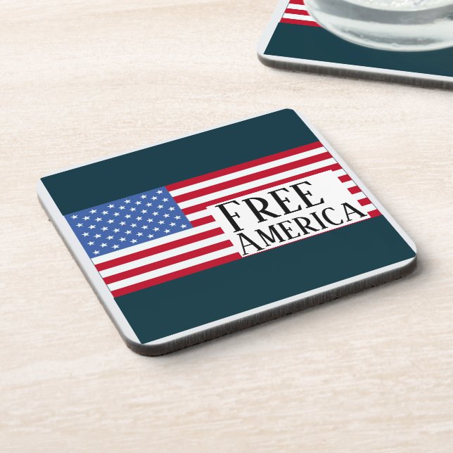 Dessous de verre pour boisson Free America (Côté gauche)