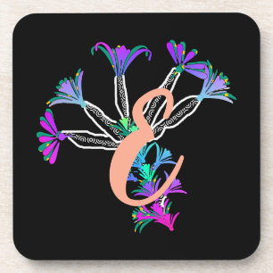 Dessous de verre pour boisson Monogramme initiale