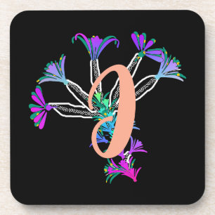 Dessous de verre pour boisson Monogramme initiale