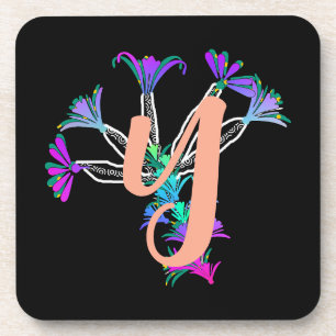 Dessous de verre pour boisson Monogramme initiale