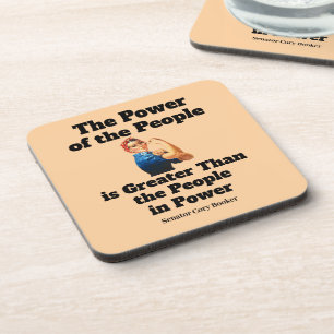 Dessous de verre pour boisson Power of the People