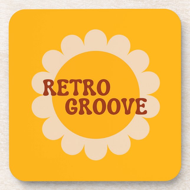 Dessous de verre pour boisson Retro Groove (Devant)