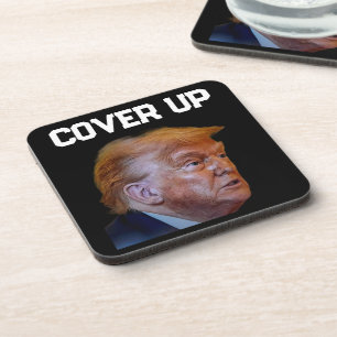 Dessous de verre pour boisson Trump Cover Up