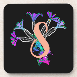 Dessous de verre pour boissons Monogram S Initial
