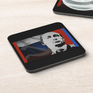 Dessous-de-verre Poutine avec drapeau russe