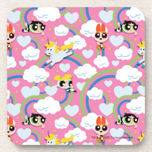 Dessous-de-verre Powerpuff Girls & Donny Rainbow Motif