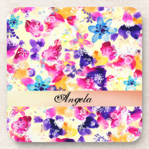 Dessous-de-verre Prairie de fleurs sauvages Fleurs shabby