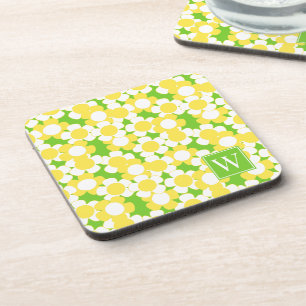 Dessous-de-verre Préparation Fleur de Daisy - Monogramme Jaune et C