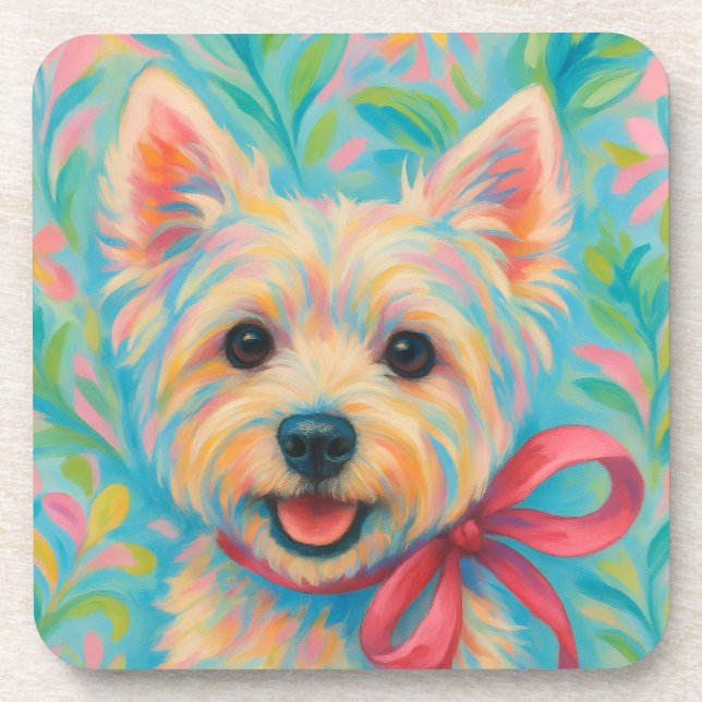 Dessous-de-verre Preppy Westie (Devant)