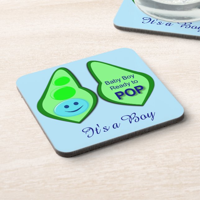 Dessous-de-verre Prêt à pop Baby B Genre Reveal Beverage Coaster (Côté gauche)