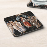 Dessous-de-verre Primavera Botticelli<br><div class="desc">Primavera de Botticelli. Portrait multi-figuré classique dans la nature. Reproduction d'oeuvres d'art célèbres dans le domaine public.</div>
