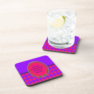 Dessous-de-verre Princess Jacquard Drink Coasters