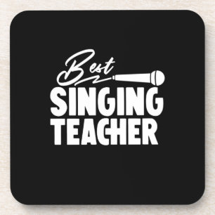 Dessous-de-verre Professeur Cadeaux Meilleur professeur de chant