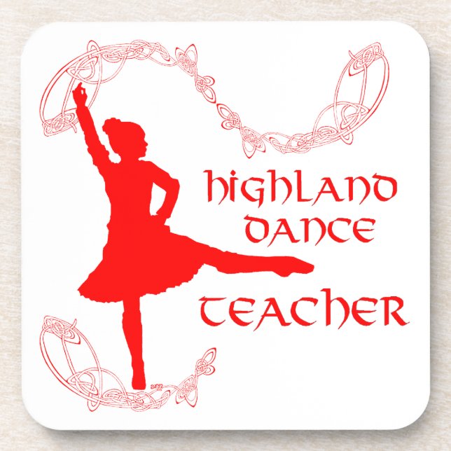 Dessous-de-verre Professeur de danse highland écossaise (Devant)