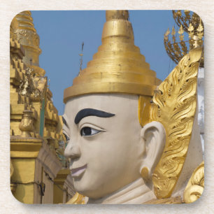 Dessous-de-verre Profil de statue de Bouddha