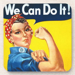 Dessous-de-verre Propagande Vintage Rosie Riveter