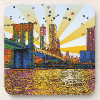 Psychedelic New York : Brooklyn Bridge, WTC #1