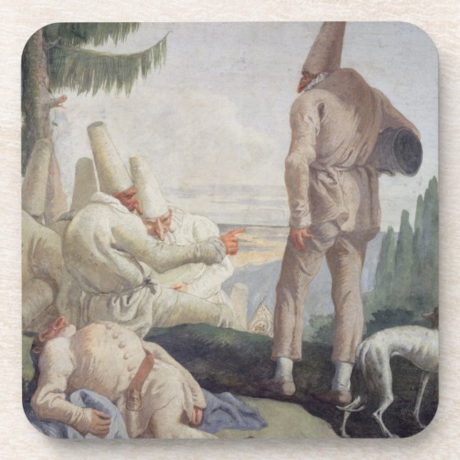 Dessous-de-verre Pulcinella en vacances (Devant)