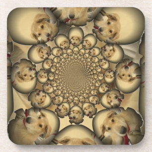 Dessous-de-verre Puppy Kaleidoscope Art Print
