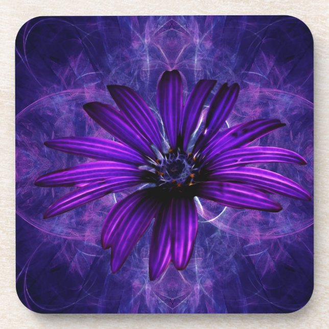 Dessous-de-verre Purple Daisy Passion (Devant)