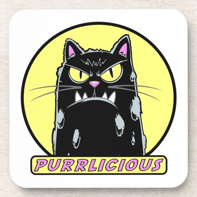 Dessous-de-verre Purrlicious (Devant)