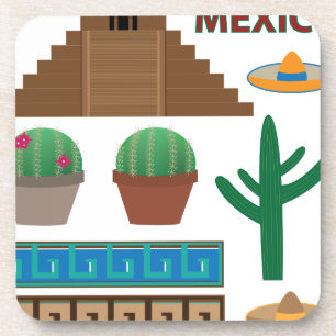 Dessous-de-verre pyramide mexicaine