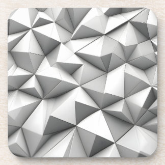 Dessous-de-verre pyramides abstraites grises